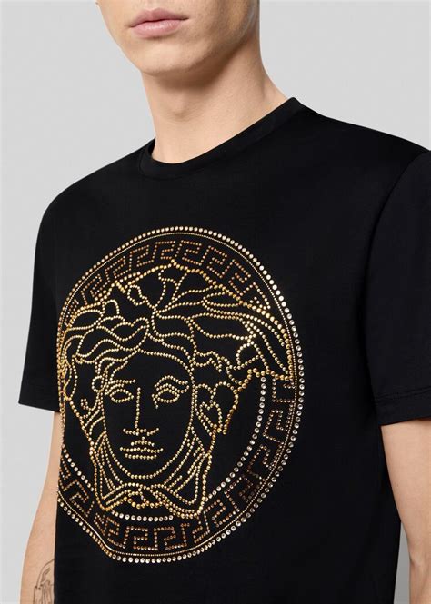 versace t shirt medusa logo|versace medusa t shirt men.